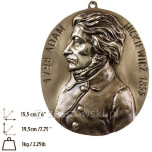 Medalion Adam Mickiewicz A2