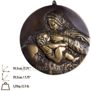 Medalion Matka Boska z Dzieciątkiem M19