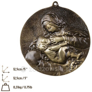 Medalion Matka Boska z Dzieciątkiem M26