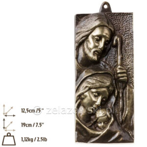 Medalion Józef Maryja i Jezus M30
