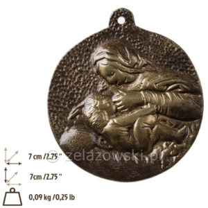 Medalion Matka Boska z Dzieciątkiem M48