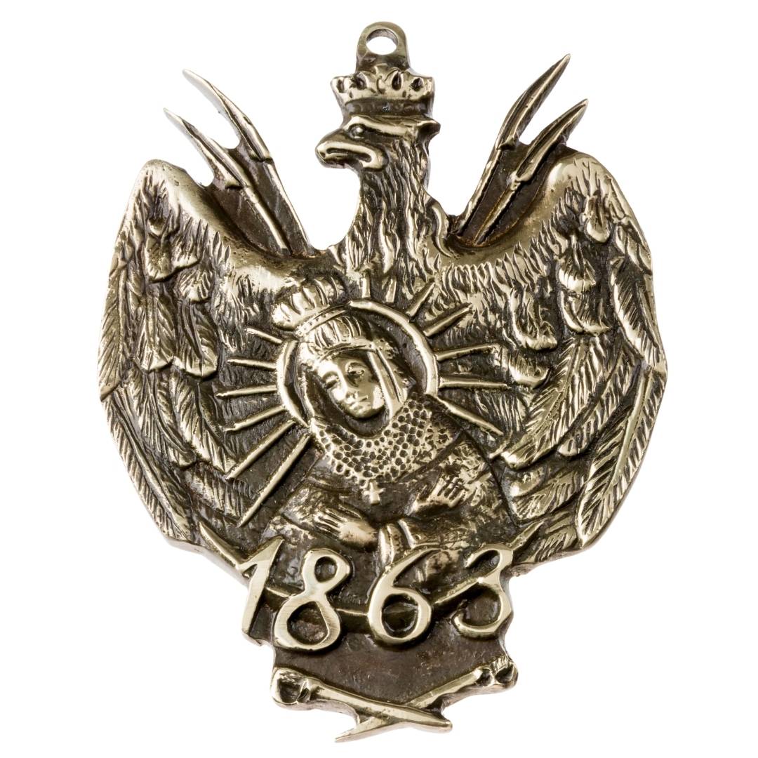 Medalion Matka Boska Powstanie Styczniowe 1863 M67