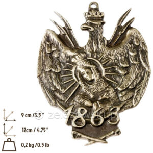 Medalion Matka Boska Powstanie Styczniowe 1863 M67