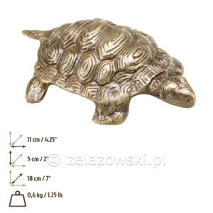 Figura Żółw Z44 Mosiądz