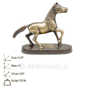 Figura Mały Koń Z47 Mosiądz
