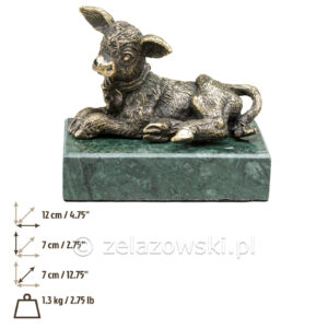 Figura Cielę Z58 Statuetka z Mosiądzu