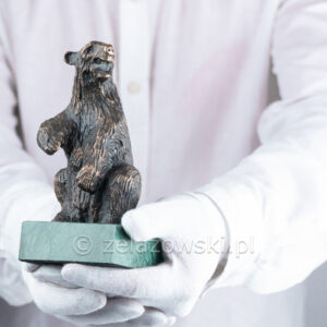 Figura Niedźwiedź Z59 Mosiądz Patynowany