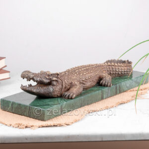 Figura Aligatora Duża Z63 Mosiądz