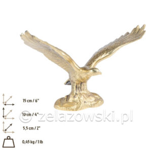 Figura Orzeł Z76 Mała Rzeźba z Mosiądzu